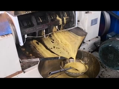 ソーヤ豆の油圧機ライン